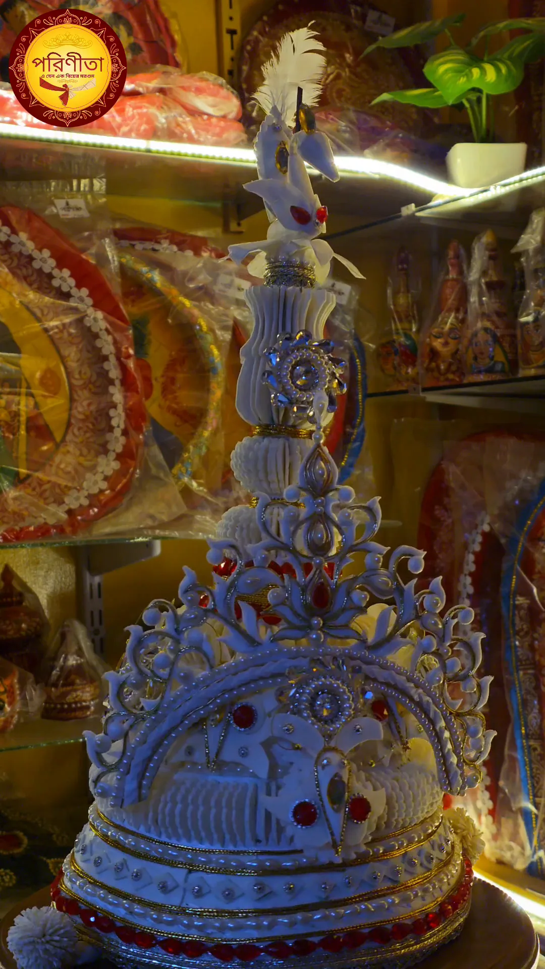 Topor (টোপর), hand-painted by Parineeta